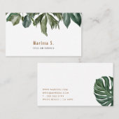 熱帯葉モダン 名刺 (正面/裏面)