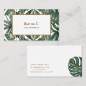熱帯葉モダン 名刺 (正面/裏面)