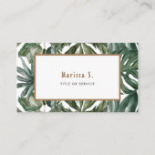 熱帯葉モダン 名刺 (正面)