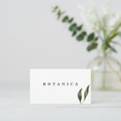 熱帯葉モダン 名刺 (スタンド正面)