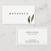 熱帯葉モダン 名刺 (正面/裏面)