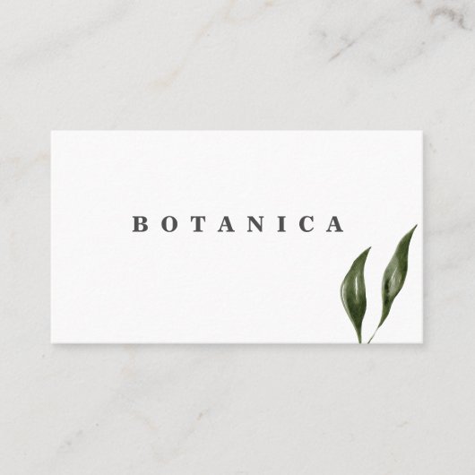 熱帯葉モダン 名刺 (正面)