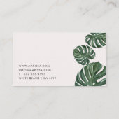 熱帯葉モダン 名刺 (裏面)