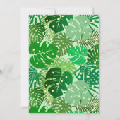 熱帯葉ライトモダン大晦日パーティー 招待状 (裏面)