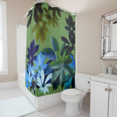熱帯葉型シャワーカーテン シャワーカーテン (インサイチュ)