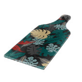 熱帯葉型模様 カッティングボード (角)