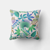 熱帯葉型模様 クッション (裏面)