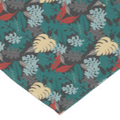 熱帯葉型模様 ショートテーブルランナー (コーナー)