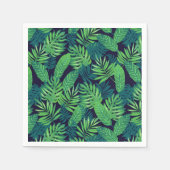 熱帯葉型模様 スタンダードカクテルナプキン (正面)