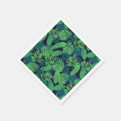 熱帯葉型模様 スタンダードカクテルナプキン (角)