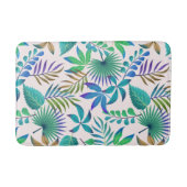 熱帯葉型模様 バスマット (正面)