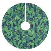 熱帯葉型模様 ブラッシュドポリエステルツリースカート (正面)