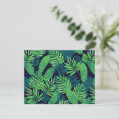 熱帯葉型模様 ポストカード (スタンド正面)