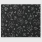 熱帯葉型模様 ラッピングペーパー (フラット)