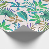 熱帯葉型模様 ラッピングペーパー (角)