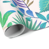 熱帯葉型模様 ラッピングペーパー (ロールコーナー)
