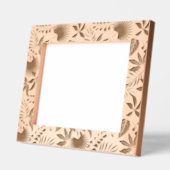 熱帯葉型模様 レーザー彫刻フレーム (左)