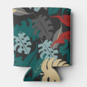 熱帯葉型模様 缶クーラー (裏面)