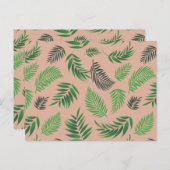 熱帯葉型10 ポストカード (正面/裏面)