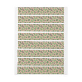 熱帯葉型10 ラップアラウンドラベル (シート)