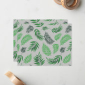 熱帯葉型11 ノートカード (正面/裏面インサイチュ)