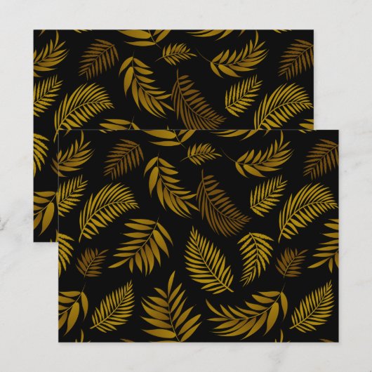 熱帯葉型14 ポストカード (正面/裏面)