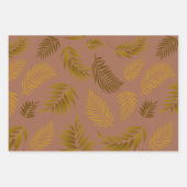 熱帯葉型15 ラッピングペーパーシート (正面)