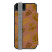 熱帯葉型15 INCIPIO iPhoneウォレットケース (フォリオ裏面)