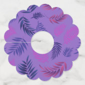 熱帯葉型19 ワイングラスタグ (正面)