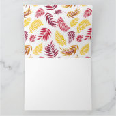 熱帯葉型20 サンキューカード (内部)