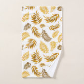 熱帯葉型22 バスタオルセット (ハンドタオル)