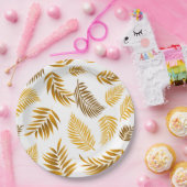 熱帯葉型22 ペーパープレート (パーティー)