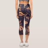 熱帯葉型 カプリレギンス (裏面)