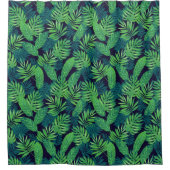 熱帯葉型 シャワーカーテン (正面)