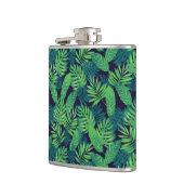 熱帯葉型 フラスク (左)