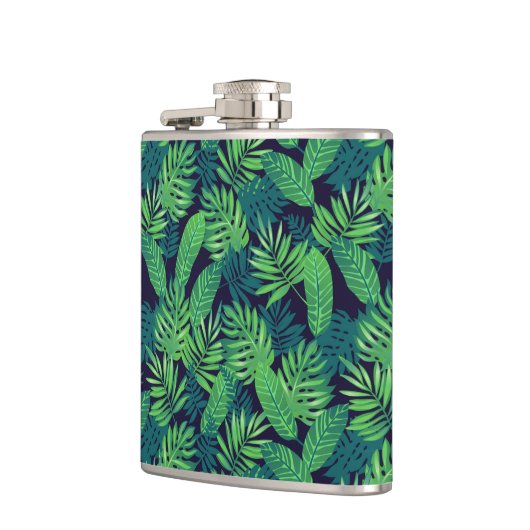 熱帯葉型 フラスク (左)