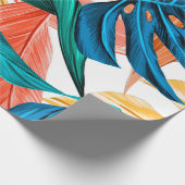 熱帯葉夏の異国 ラッピングペーパー (角)