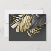 熱帯葉悔やみや弔慰サンキューカード (裏面)