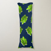 熱帯葉抱き枕のパターン ボディピロー (正面縦)