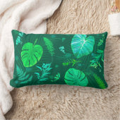 熱帯葉植物DK ランバークッション (ブランケット)
