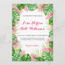 熱帯葉水の結婚色の出現 招待状