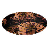 熱帯葉水色、シームレスな水着デシ カッティングボード (角)