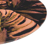 熱帯葉水色、シームレスな水着デシ カッティングボード (角)