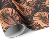 熱帯葉水色、シームレスな水着デシ ラッピングペーパー (ロールコーナー)