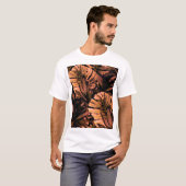 熱帯葉水色、シームレスな水着デシ Tシャツ (正面フル)