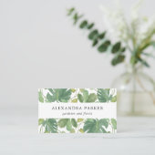 熱帯葉緑|および白 名刺 (スタンド正面)