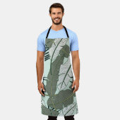 熱帯葉自然:シームレスなパターン。 エプロン (着用した状態)