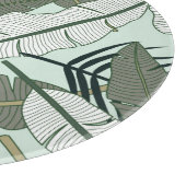 熱帯葉自然：シームレスなパターン。 カッティングボード (角)