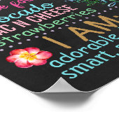 熱帯葉花ルアウ(ハワイ式宴会)ハワイアン徴候 ポスター (角)