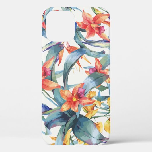 熱帯葉花ヴィンテージ Case-Mate iPhoneケース (裏面)
